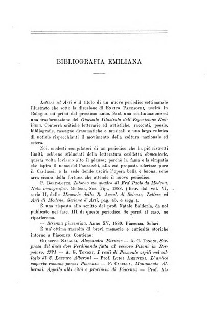 Rassegna emiliana di storia, letteratura ed arte