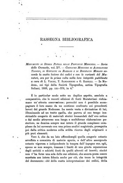 Rassegna emiliana di storia, letteratura ed arte