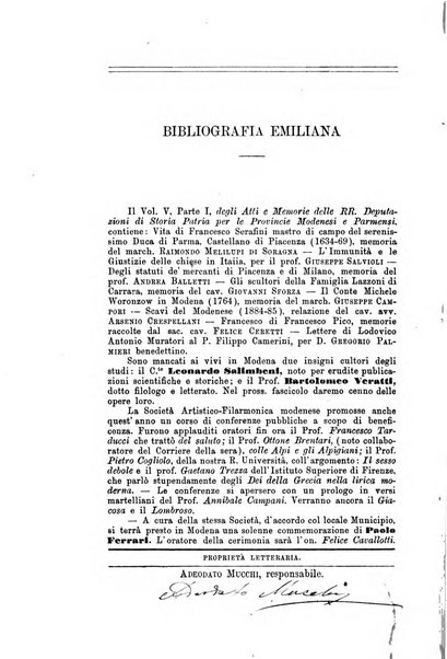 Rassegna emiliana di storia, letteratura ed arte