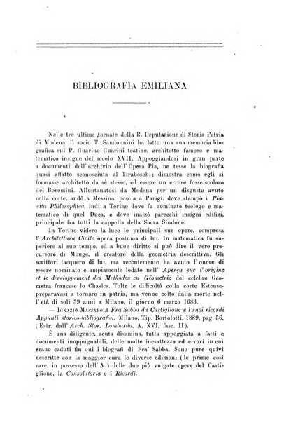 Rassegna emiliana di storia, letteratura ed arte