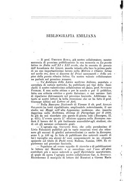 Rassegna emiliana di storia, letteratura ed arte