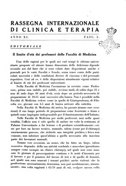 Rassegna internazionale di clinica e terapia