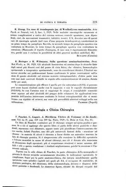 Rassegna internazionale di clinica e terapia