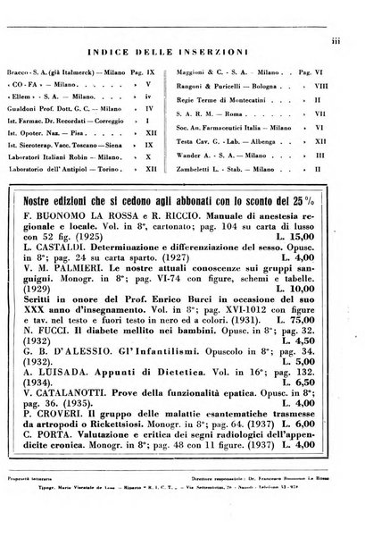 Rassegna internazionale di clinica e terapia