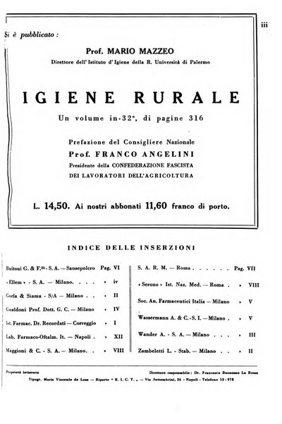 Rassegna internazionale di clinica e terapia