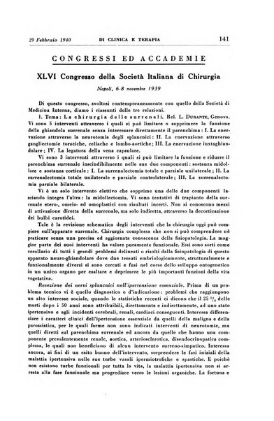 Rassegna internazionale di clinica e terapia