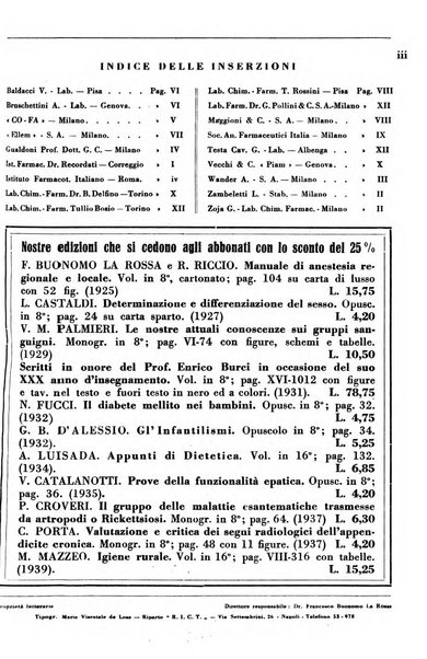 Rassegna internazionale di clinica e terapia