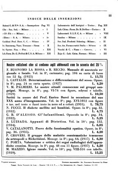 Rassegna internazionale di clinica e terapia