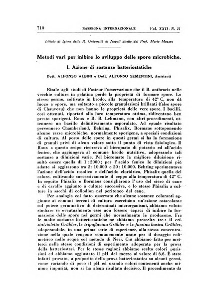 Rassegna internazionale di clinica e terapia