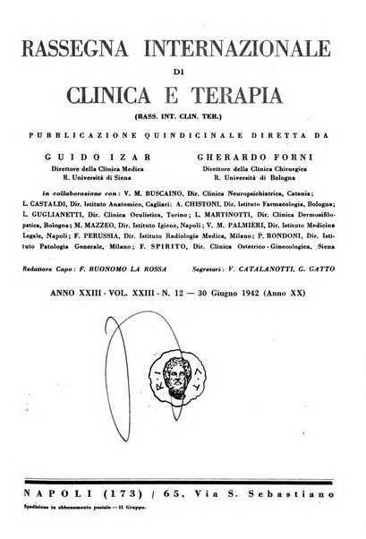 Rassegna internazionale di clinica e terapia