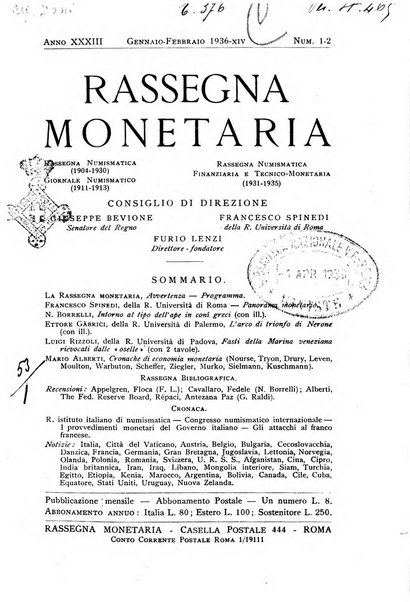 Rassegna monetaria