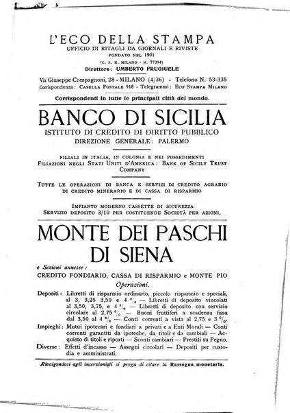 Rassegna monetaria