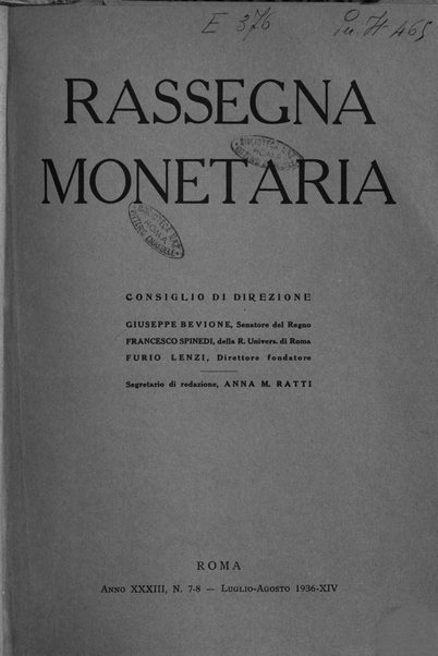 Rassegna monetaria