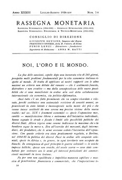 Rassegna monetaria