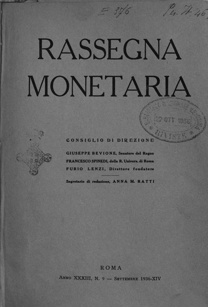 Rassegna monetaria