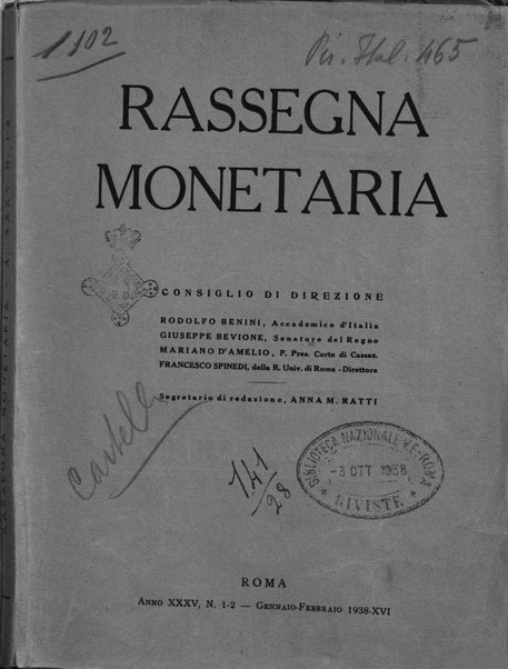 Rassegna monetaria