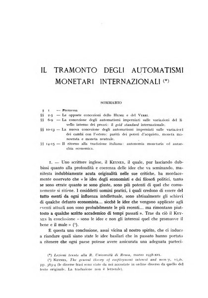 Rassegna monetaria