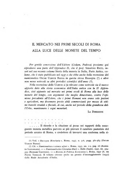 Rassegna monetaria