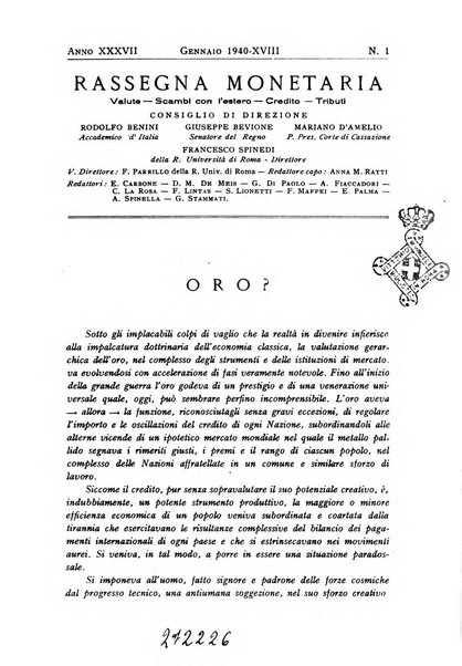 Rassegna monetaria