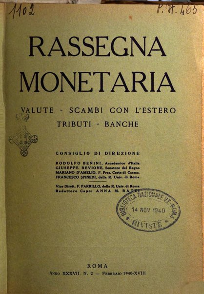 Rassegna monetaria