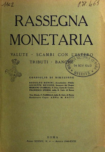 Rassegna monetaria