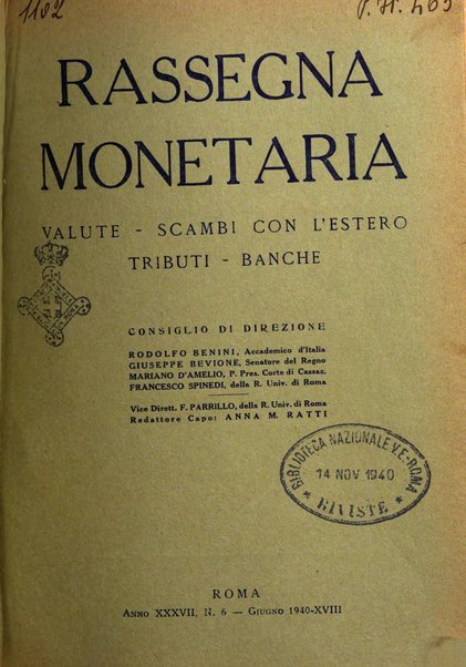 Rassegna monetaria