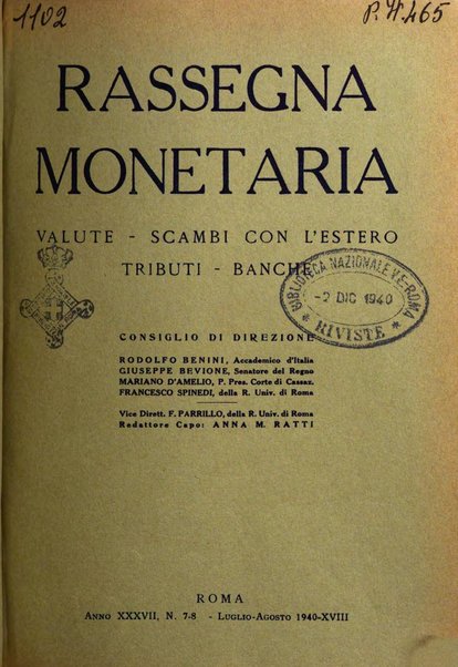 Rassegna monetaria