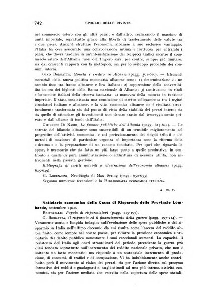 Rassegna monetaria