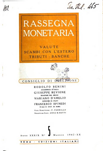 Rassegna monetaria