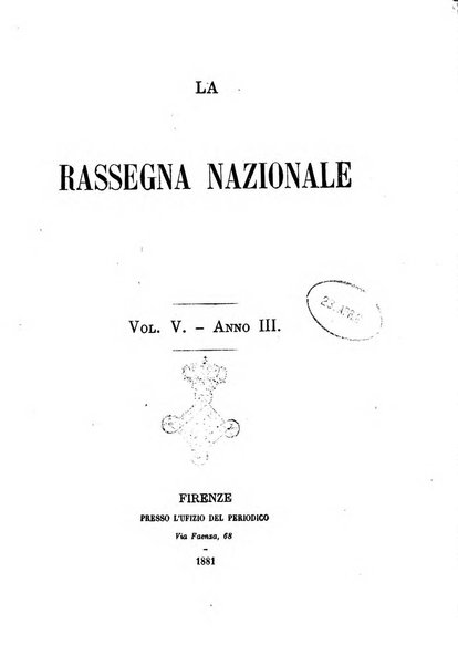 La rassegna nazionale