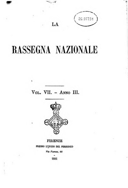 La rassegna nazionale