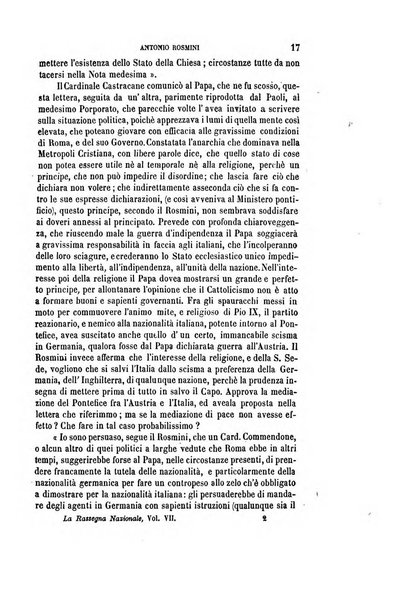 La rassegna nazionale