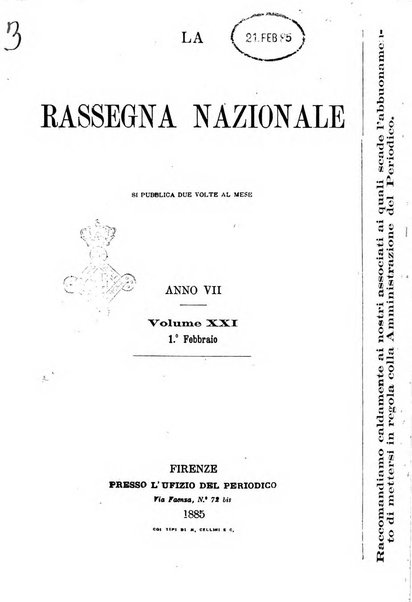 La rassegna nazionale