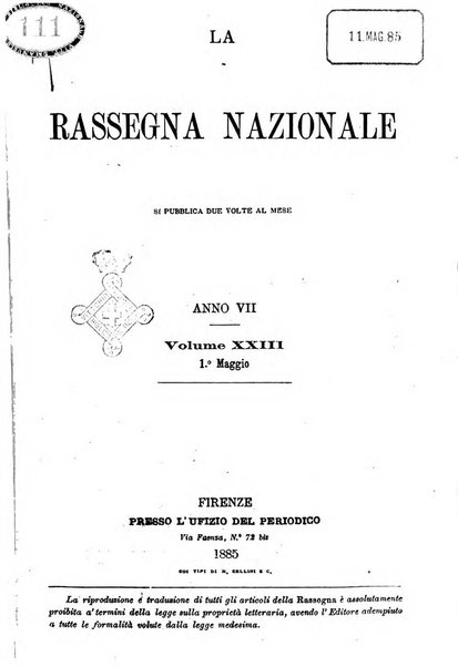 La rassegna nazionale