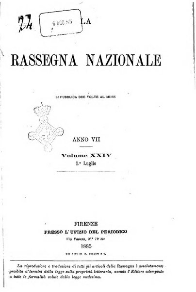 La rassegna nazionale