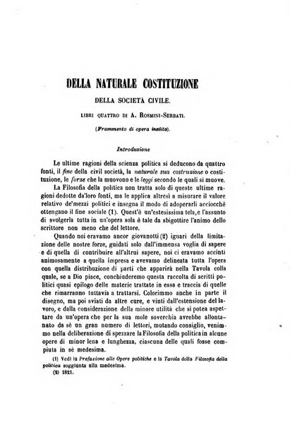 La rassegna nazionale