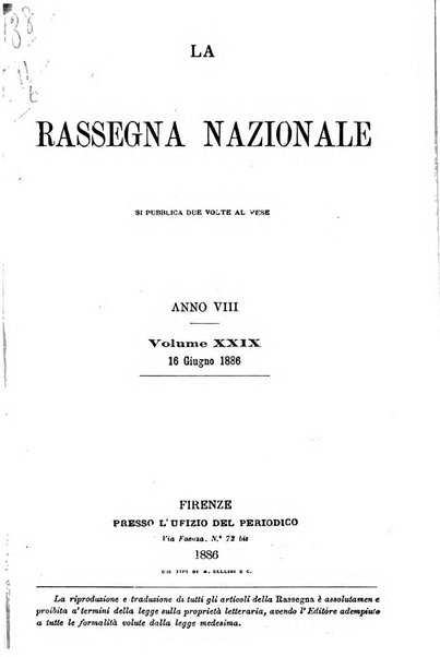 La rassegna nazionale