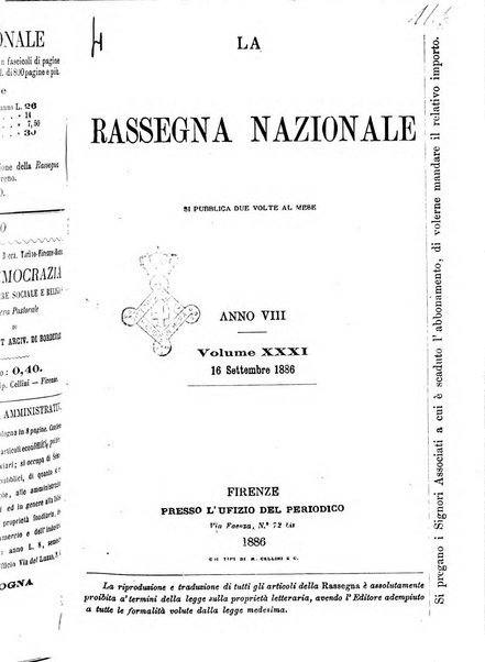 La rassegna nazionale