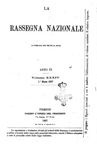 La rassegna nazionale