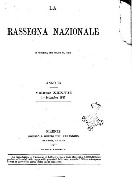 La rassegna nazionale