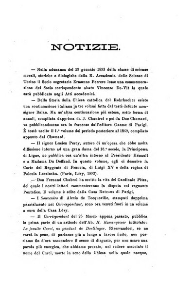 La rassegna nazionale