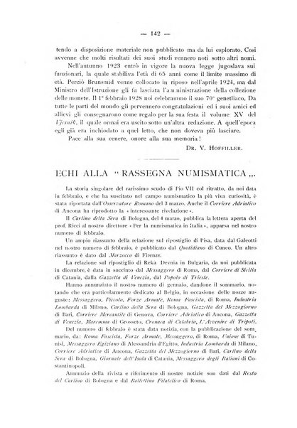 Rassegna numismatica