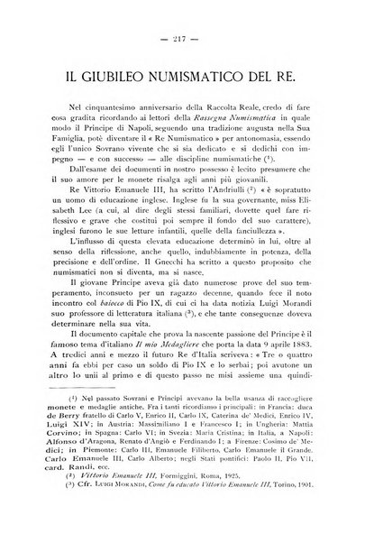 Rassegna numismatica, finanziaria e tecnico-monetaria