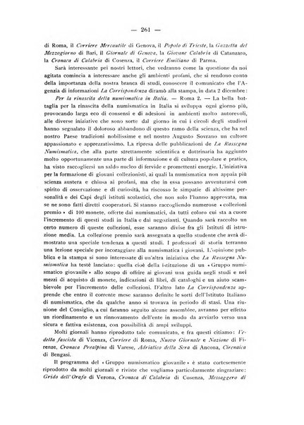 Rassegna numismatica, finanziaria e tecnico-monetaria