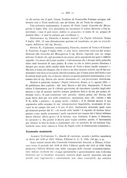 Rassegna numismatica, finanziaria e tecnico-monetaria