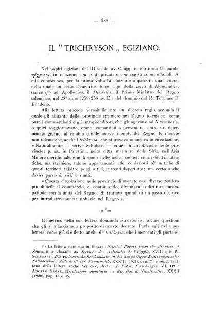 Rassegna numismatica, finanziaria e tecnico-monetaria