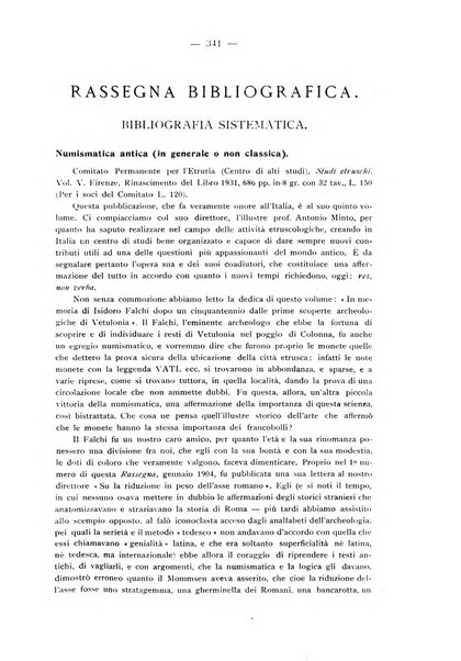 Rassegna numismatica, finanziaria e tecnico-monetaria