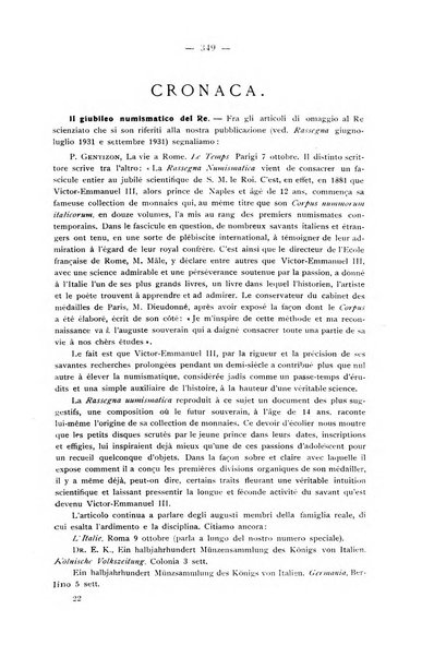 Rassegna numismatica, finanziaria e tecnico-monetaria