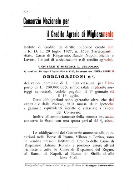 Rassegna numismatica, finanziaria e tecnico-monetaria