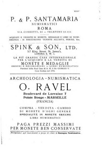 Rassegna numismatica, finanziaria e tecnico-monetaria